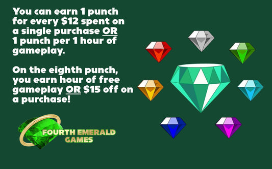 Collect the Emeralds for Our New Rewards Program!